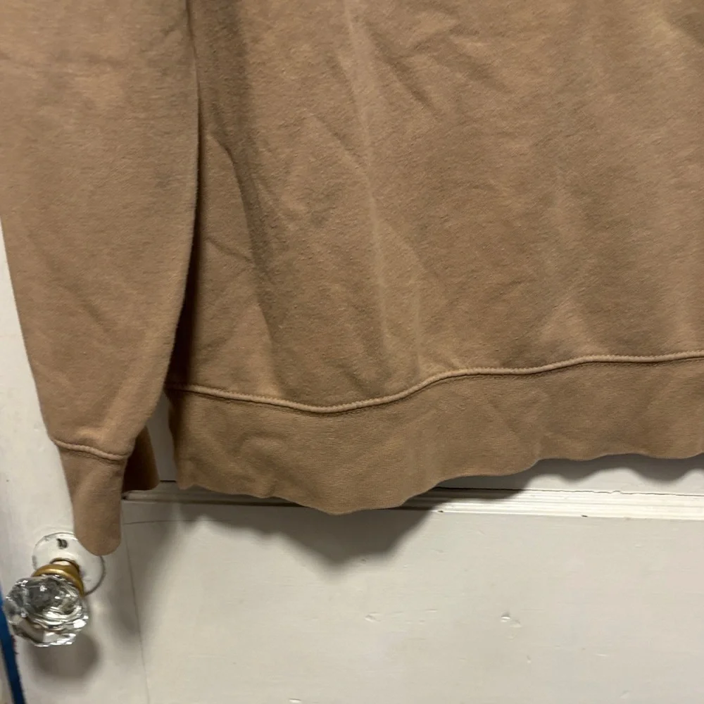 The North Face Tan Brown Hoodie with Bear Graphic Large